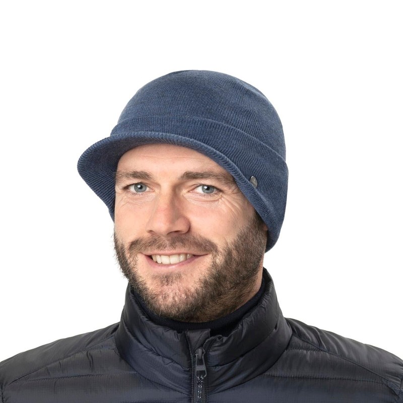 Lierys Fine Merino Knitted Hat Ladies’/Men’s in Black (Visor 4.8