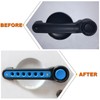 PKEDUO Blue Door Handle Inserts + Push Button Covers Compatible