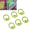 50PCS Metal Stitch Markers Spiral Markers Multifunctional Crochet Locking Hooks