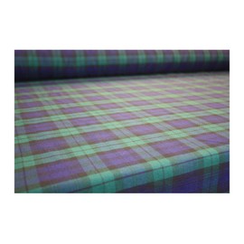 The Dragons Den 145 x 145 cm Traditional Tartan Polyviscose Square Tablecloth Burns Night Christmas Hogmanay Home Decoration [Black Watch]