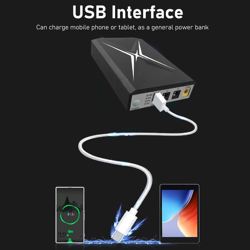 High Capacity Uninterruptible Power Supply, Compact UPS System for Router