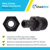SharkBite 1/2 Inch MNPT Poly Crimp Adapter, Pack of 25,