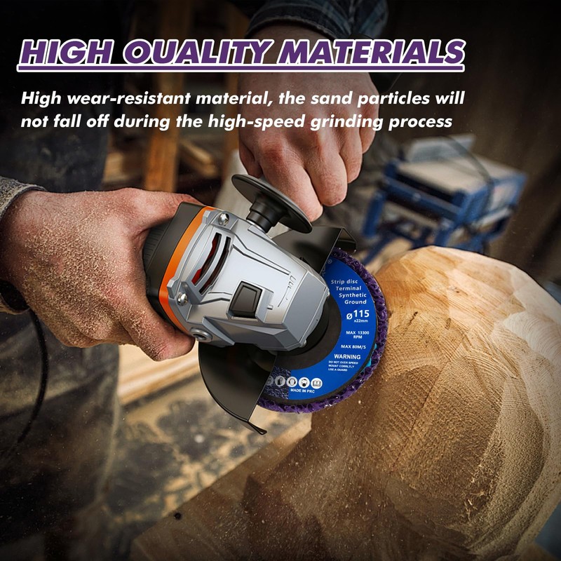 7 Pack Paint Eater Strip Disc Angle Grinder Rust Removal