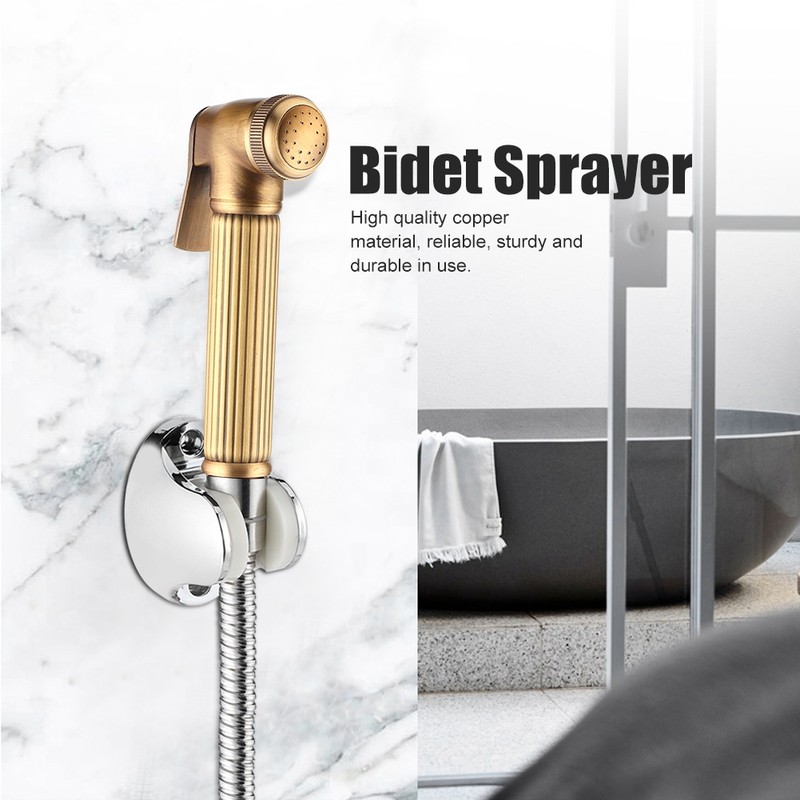 G1/2in Thread Copper Handheld Toilet Bidet Sprayer Hand Held Spray