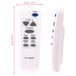 Replacement Universal Remote Control Fit for LG AC Air Conditioner 6711A20066F 6711A20066A 6711A20066H 6711A20089K 6711A20093A AKB73016003 AKB73016004 AKB73795706 AKB73016009 AKB35979501