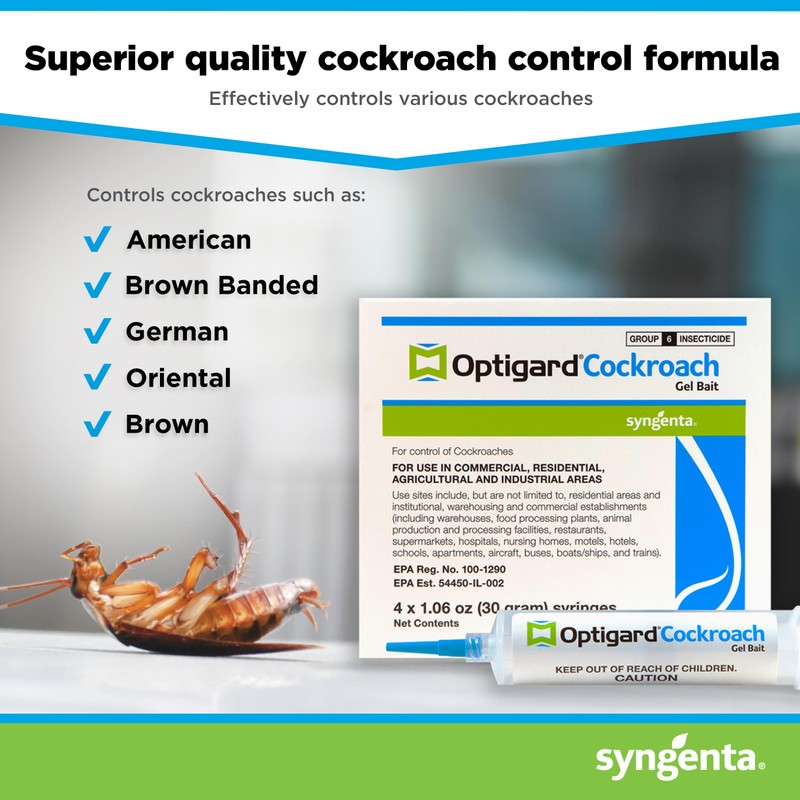 Syngenta 61597 Optigard Cockroach Gel