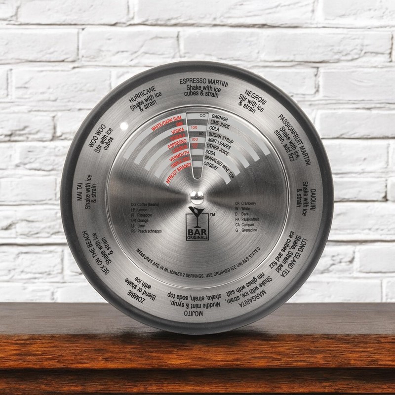 Bar Originale Stainless Steel Cocktail Compass Recipe Disc