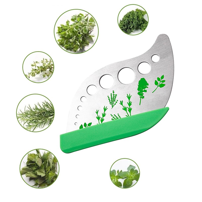 WUDQIJI Leaf Herb Stripper 9 Holes Herb Stripper Herb Cutter