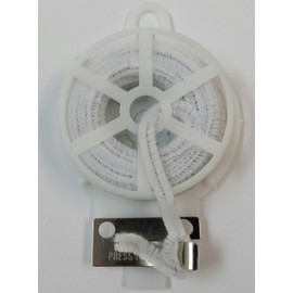 Floral Craft Wire - White Chenille on Spool with Cutter - 1 roll