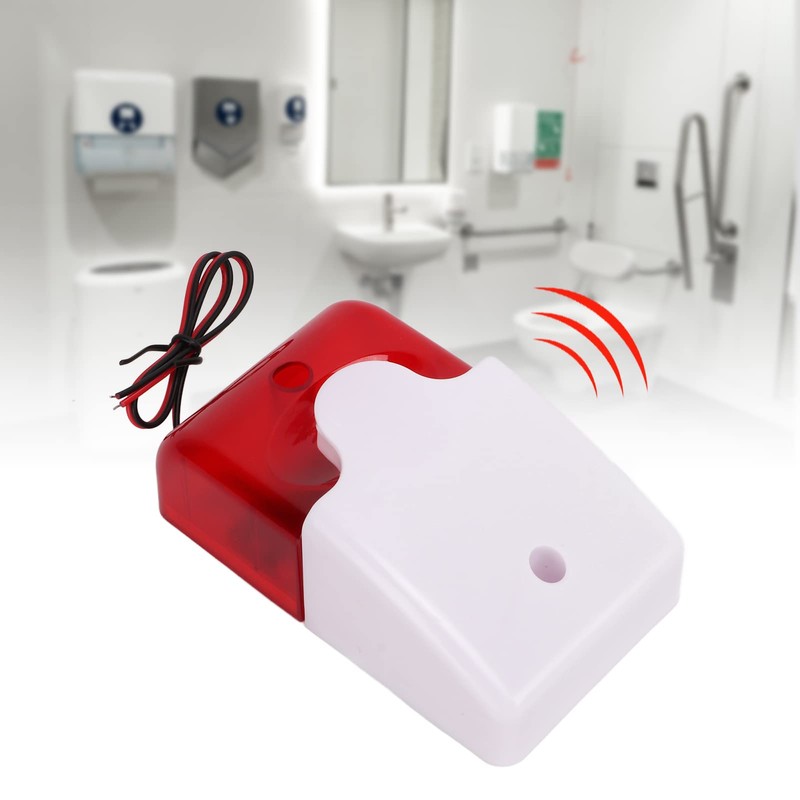 Luqeeg - Flash Siren with Cable, Red Flashing Light Siren,