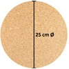 Cleverbrand Topfuntersetzer aus Kork, hitzebeständig, Ø 25 cm, 10 mm