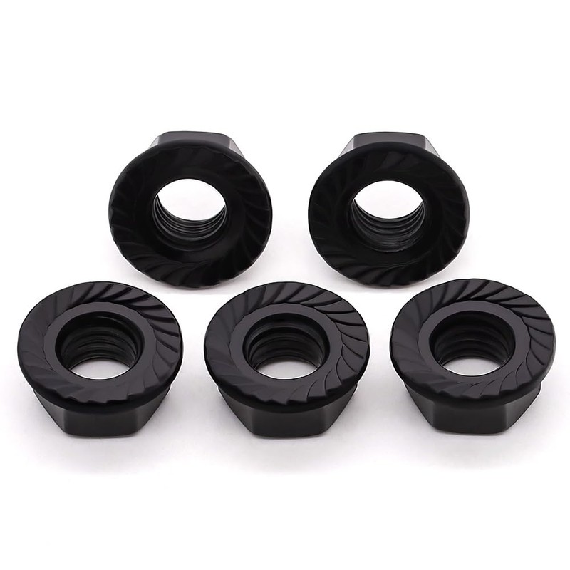 Glvaner 3/8-16 Stainless Steel Hex Flange Nuts, Hexagon Head Serrated
