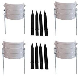 XIANERHUI Sprinkler Guard,White Sprinkler Splash Shield Overspray Protector Guard,Sprinkler Head Cover Guards for Lawns (4pcs)