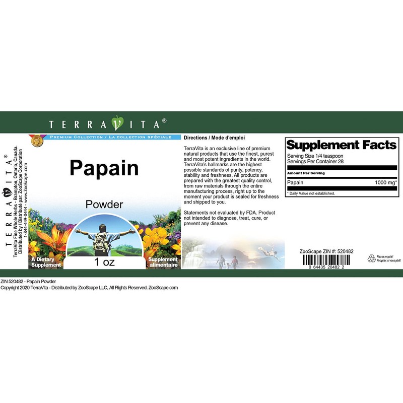 Papain Powder (1 oz, ZIN: 520482)