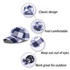 LANGZHEN Gorra de béisbol ajustable con estampado a cuadros, mezcla