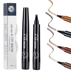 2PCS Black Eyebrow Pencil Microblading Eyebrow Pen - Easily Draw Natural Eyebrows