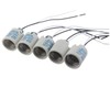 5pcs Ceramic Standard Medimun Screw Base Socket E26 E27 Bulb
