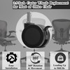 Office Chair Wheels with Brakes, 2.36"(60mm) Locking Chair Caster Replacement