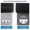 Solar Window Screen Mesh, Anti-UV Solar Screen Fabric Replacement 53"