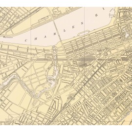 Boston Inner Harbor, Massachusetts - 1945 Nautical Map - Reprint Harbors 248