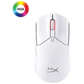 HyperX Mouse Pulsefire Haste 2 Mini - Inalámbrico para Juegos/Gaming, Bluetooth, 2.4GHz, Conectividad Inalámbrica Dual, Compacto y Ligero, Blanco (7D3