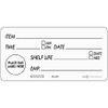 Genware NEV-RSL24R Removable Shelf Life Label, 50 mm x 100