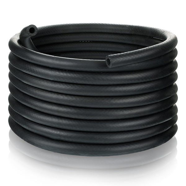 Pangda 20ft Fuel Line Hose NBR Rubber Hose Fuel Hose 300PSI Boat Fuel Line for Small Engine Fuel Systems (3/8 Inch)
