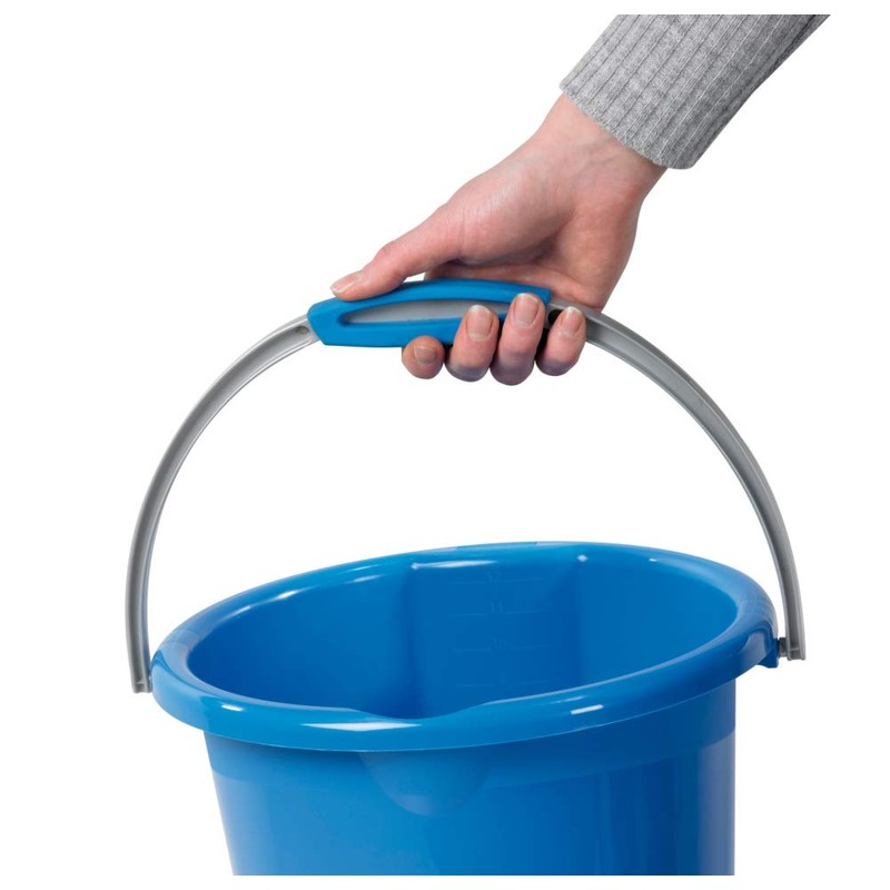 Sunware Decor Flowers Waterline Eimer, blau, 12 Liter