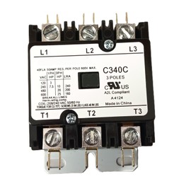 Packard 3 Pole 40 Amp 208/240 Vac Contactor C340C