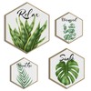 OYEFLY 4 Pcs Green Eucalyptus Bathroom Decor,Bathroom Decor Wall Art