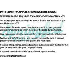 Springfed Patterns CHALKBOARD SEA PATTERN #1 Black & White Adhesive Vinyl or Heat Transfer ANCHOR - HTV Roll 12"x5 Yards