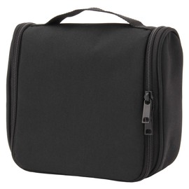 MUJI Polyester Hanging Travel Case, 16 cm Width x 19 cm Depth x 6 cm Height, Black