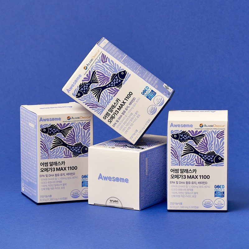 Awesome Alaska Omega3 MAX 1100 2 boxes / 어썸 알래스카