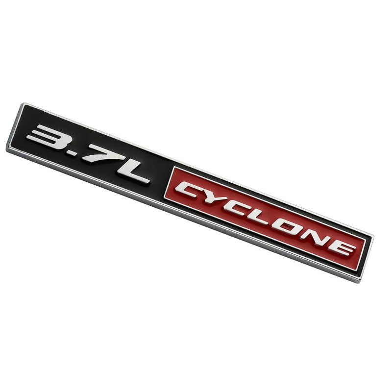 2pcs 3.7L Cyclone Emblems 3D Badge Replacement for 2011-2020 Mustang