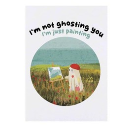 'I'm not ghosting you I'm just painting' Temporary Tattoo - Water Resistant, Skin-Safe, Non-Toxic Transfer (TO00084263)