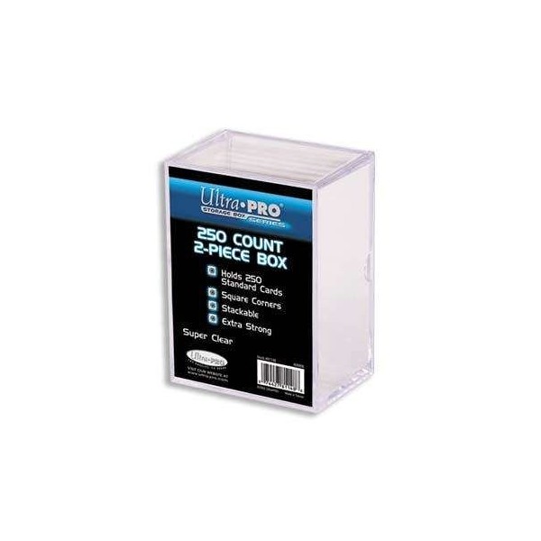 Ultra PRO All Team 2-Piece Storage Box, 250 Count, Clear