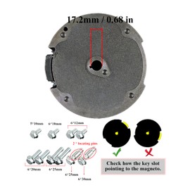 YAMAKATO Electric Start Kit for Honda Gx160 GX200 5.5HP 6.5HP Small Engines, 163cc-196cc Key Box Electrical Starter for Motor Upgrade