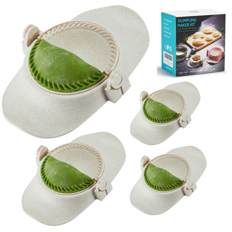 MUMSUNG Empanada Maker Press, 4Size (6"+4"+3"+2.6") Professional Dumpling Maker Mold