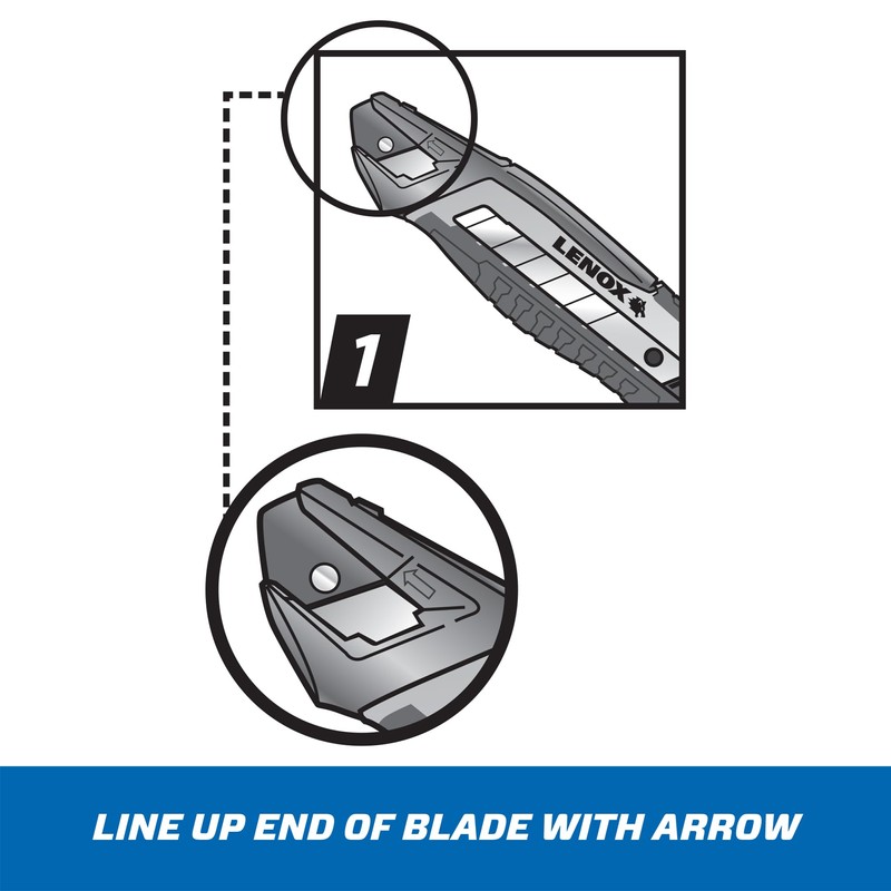 Lenox Tools Ergonomic Utility Knife, Fast Snap with Magnetic Blade
