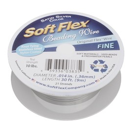 Soft Flex Metal Wire 21-Strand .014-inch x 30'-Satin Silver