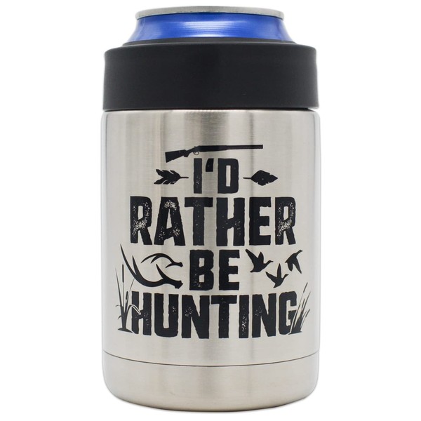 "Rather Be Hunting" Insulated Can Cooler - Great Hunting Gift