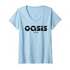 Womens oasis est 1991 V-Neck T-Shirt