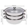 FIPINIXK Three-Layer Steamer Pot for Cooking Multipurpose Vegetable Steamer Stainless