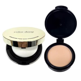 Color Deep 컬러딥 2026 NEW 찐커버 투웨이 파운데이션 팩트 본품+리필 택1종 / 리뉴얼 Color Deep 2026 NEW Real Cover Two-Way Foundation Pact Full Size + Refill Choose 1 Type / Renewal [Product No. 21]