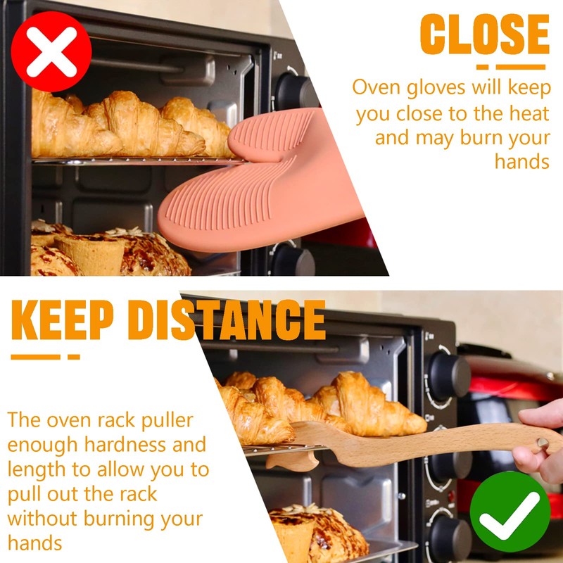 Shinelingee Oven Rack Puller - Push Pull Tool, Prevent Scalding,