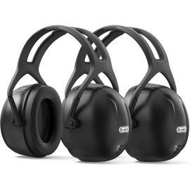 Dr.meter Ear Protection Earmuffs for Gun Range, 2 PACK SNR 35dB Hearing Black