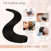 UK-Fashion-Shop Human Hair Extensions Clips in Real Hair Extension 8pcs