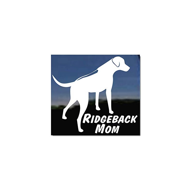 Ridgeback Mom ~ Rhodesian Ridgeback Dog Vinyl Window Decal