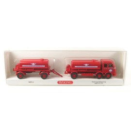 Wiking 042904 Mercedes LP 333 Tank Truck Trailer Cable 1958 Esso Aviation Products Gauge H0 1:87