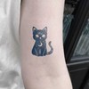 WEEKINK Mystical Black Cat Temporary Tattoos – 4 Unique Moon